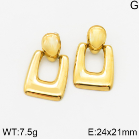 Stainless Steel Earrings  Handmade Polished  5E2002663bhia-066