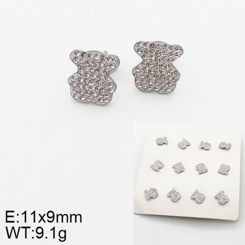 SS Bear Earrings  TE5000273ajvb-317