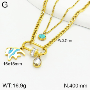Stainless Steel Necklace  2N3001365bhil-669