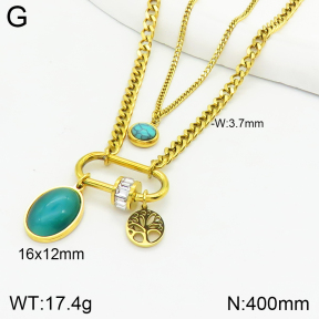 Stainless Steel Necklace  2N4002309bhil-669