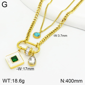 Stainless Steel Necklace  2N4002310bhil-669