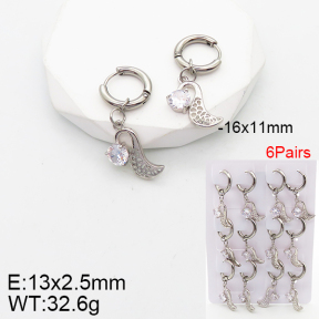 Stainless Steel Earrings  5E4002685ajma-256