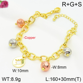 Fashion Copper Bracelet  F2B200044bbov-J123