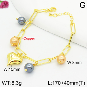 Fashion Copper Bracelet  F2B300527bbov-J123
