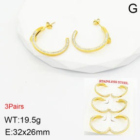 Stainless Steel Earrings  2E4002753bjja-499
