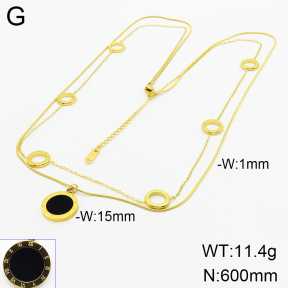 Stainless Steel Necklace  2N4002430vhkb-499