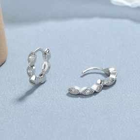 925 Silver Earrings  WT:1.4g  12*11mm  JE5570vhnm-Y06