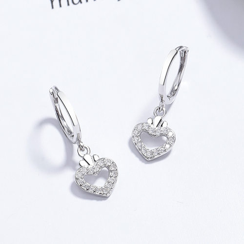 925 Silver Earrings  WT:1.48g  8*21.2mm  JE5598vhpo-Y06
