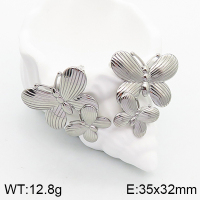 Stainless Steel Earrings  Handmade Polished  5E2003298bhva-066