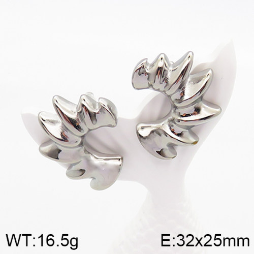 Stainless Steel Earrings  Handmade Polished  5E2003306bhva-066