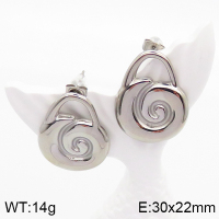 Stainless Steel Earrings  Handmade Polished  5E2003308bhva-066
