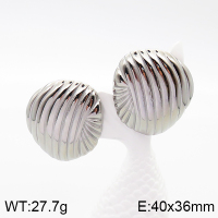 Stainless Steel Earrings  Handmade Polished  5E2003320bhva-066