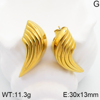 Stainless Steel Earrings  Handmade Polished  5E2003329bhia-066