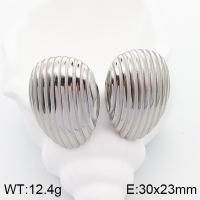 Stainless Steel Earrings  Handmade Polished  5E2003340bhva-066