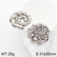 Stainless Steel Earrings  Handmade Polished  5E2003342bhva-066