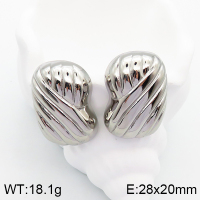 Stainless Steel Earrings  Handmade Polished  5E2003348bhva-066