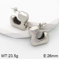 Stainless Steel Earrings  Handmade Polished  5E2003358vbpb-066