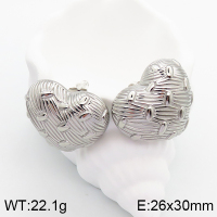 Stainless Steel Earrings  Handmade Polished  5E2003360bhva-066