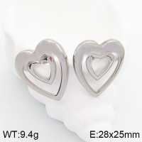 Stainless Steel Earrings  Handmade Polished  5E2003362bhva-066