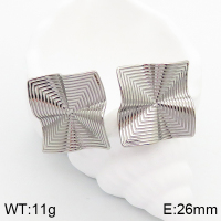 Stainless Steel Earrings  Handmade Polished  5E2003366bhva-066