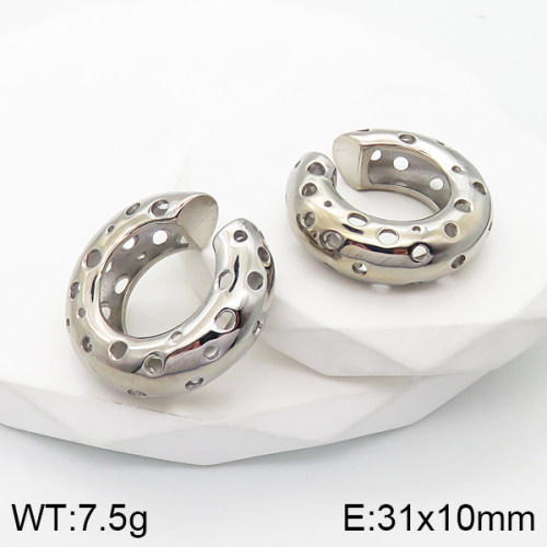 Stainless Steel Earrings  Handmade Polished  5E2003403bbov-066