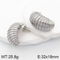 Stainless Steel Earrings  Handmade Polished  5E2003409bhva-066