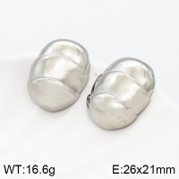 Stainless Steel Earrings  Handmade Polished  5E2003414bhva-066