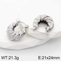 Stainless Steel Earrings  Handmade Polished  5E2003422bhva-066