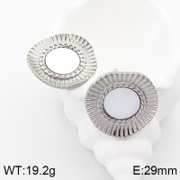 Stainless Steel Earrings  Shells,Handmade Polished  5E3001356bhva-066