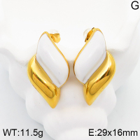 Stainless Steel Earrings  Enamel,Handmade Polished  5E3001361bhia-066