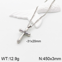 Stainless Steel Necklace  Handmade Polished  5N2000999bbov-066