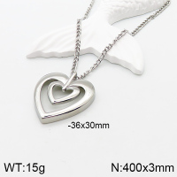 Stainless Steel Necklace  Handmade Polished  5N2001004bbov-066