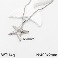 Stainless Steel Necklace  Handmade Polished  5N2001006bbov-066