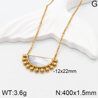 Stainless Steel Necklace  Shells,Handmade Polished  5N3000653bhva-066