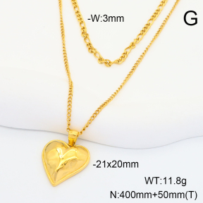 Stainless Steel Necklace  Handmade Polished  6N2004202vhmv-066