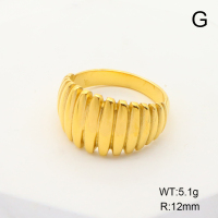 Stainless Steel Ring  6-8#  Handmade Polished  6R2001326bhva-066