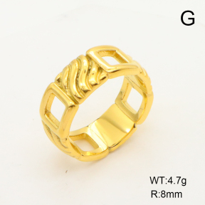 Stainless Steel Ring  6-8#  Handmade Polished  6R2001335bhva-066