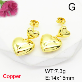 Fashion Copper Earrings  F6E200468vbmb-L017