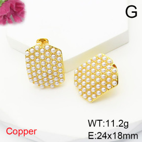 Fashion Copper Earrings  F6E301730bbov-L017