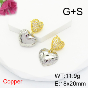 Fashion Copper Earrings  F6E404744bbov-L017