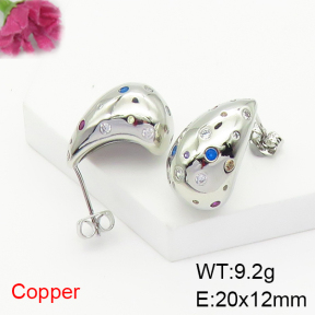 Fashion Copper Earrings  F6E404758bbov-L017