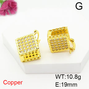 Fashion Copper Earrings  F6E404764bbov-L017