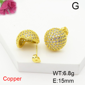 Fashion Copper Earrings  F6E404769bbov-L017