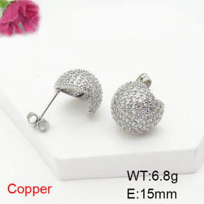 Fashion Copper Earrings  F6E404770bbov-L017