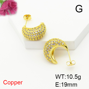Fashion Copper Earrings  F6E404771bbov-L017