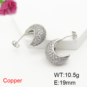 Fashion Copper Earrings  F6E404772bbov-L017