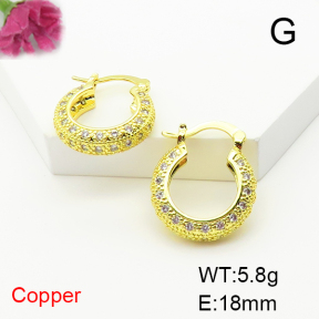 Fashion Copper Earrings  F6E404773bbov-L017