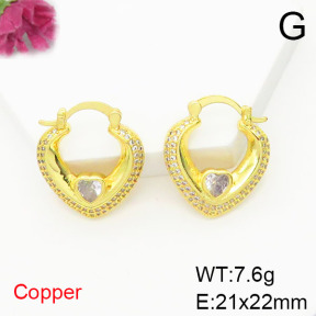 Fashion Copper Earrings  F6E404830bbov-L017