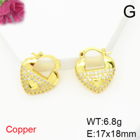 Fashion Copper Earrings  F6E404832bbov-L017
