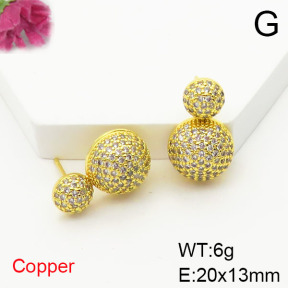 Fashion Copper Earrings  F6E404836bbov-L017